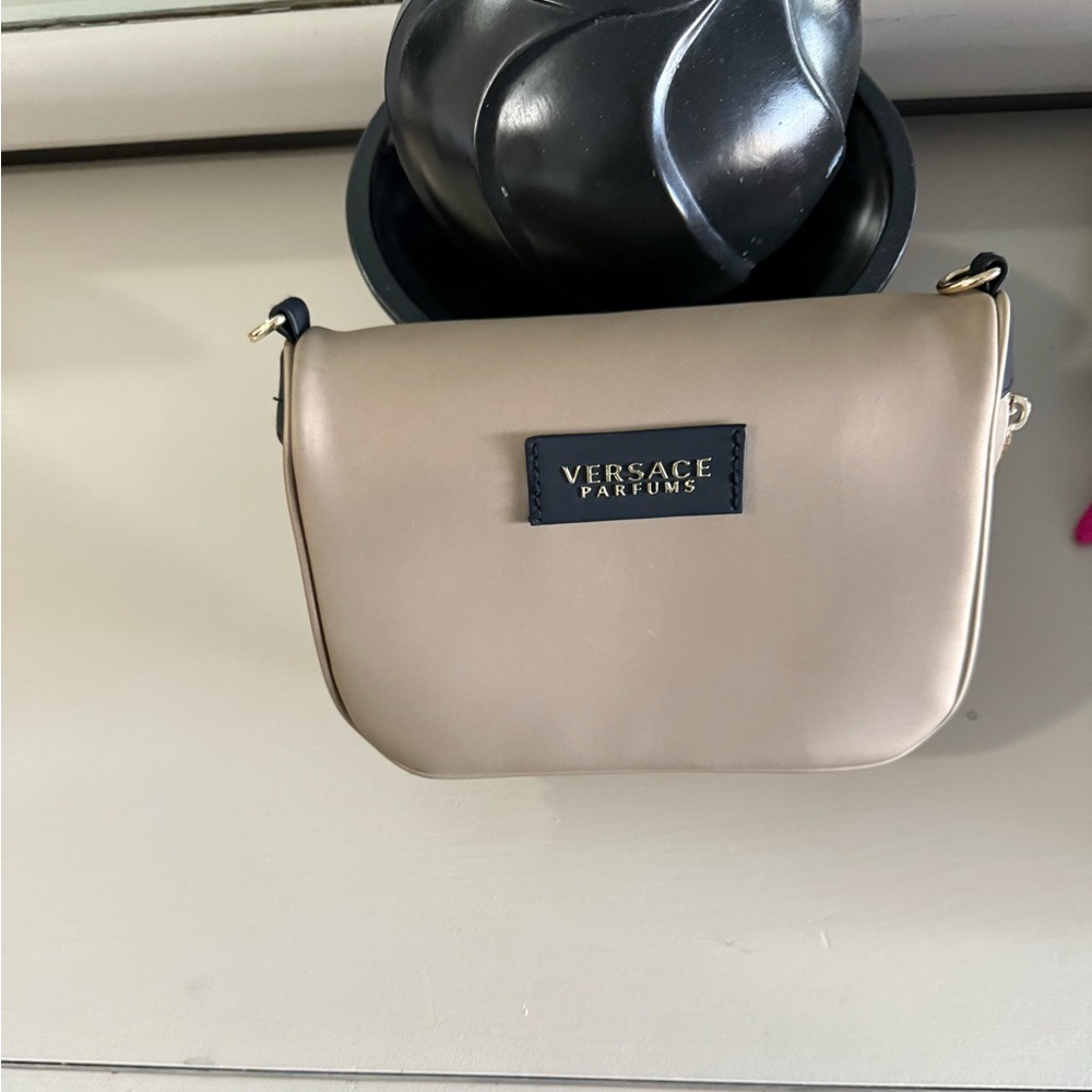 Versace Parfums Cream Cosmetic Bag
